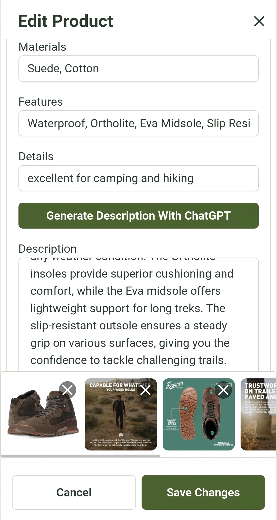 G-Shop product page on a phone